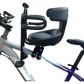 مقعد دراجة خلفي للأطفال، مقعد أمامي للأطفال، كرسي مسند الظهر، ملحق للكبار، مع حزام ودواسات in Kuwait