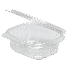 Genpak AD12 | 12oz Clear PET Hinged Deli Container | Recyclable, Made with up to 30% Post-Consumer Content, Made in The USA | 5.50" x 4.88" x 1.88" Case Count 200 in Kuwait