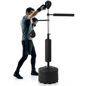 3-in-1 Freestanding Punching Bag Set, Boxing Bag Set with Adjustable Height, 2 Speed Balls & 360° Relax Bar, Complete Home Boxing Training System for Adults & Teens in Kuwait