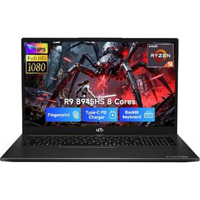 15.6 Business-gaming-Laptop, 6-Cores AMD Ryzen 5 6600H 660M 6nm GPU, 32GB DDR5 1TB SSD(Beat i5-12450H up to 4.5GHz)100W Type-C FHD IPS Laptop-Computer with Fingerprint Backlit Keyboard WiFi5 Win11 in Kuwait