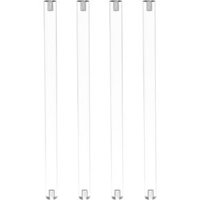 FixtureDisplays® 12mm (Nominal 1/2") Diameter X 30" Long M6 x 1.0mm Pitch Threaded Acrylic Rod Plexiglass Stick Clear Lucite Transparent Dowel Rods for DIY Crafts 10133NEW-30"-4PK-NPF in Kuwait