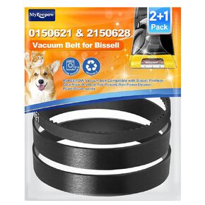 6960w Vacuum Belt Compatible with Bissell Proheat Upright Vacuum Models 1694W, 1697, 1698, 1699, 1799, 1846, 7901, 7920, 7950, 8806, 8905 8910 Series, 2+1 Pack in Kuwait