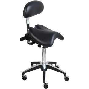Professional Rimostool Deluxe Sleek Saddle Series Dental Rolling Saddle Seat Cusion Chair for Doctor's Office (Cobalt) in Kuwait