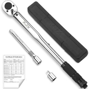 XJX 1/2-Inch Drive Click Torque Wrench Set, 10-160FT-LB/13.6-217.1Nm Torque Wrench in Kuwait