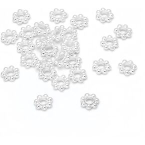 200 PCS زهرة الفواصل الخرز التبتي 4MM ديزي زهرة رقيقة رونيللي فاصل حبة مسطحة حبة مسطحة لجوار سوار المجوهرات صنع المجوهرات 1111 in Kuwait