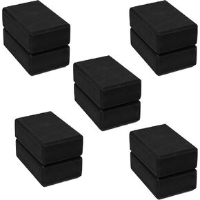 3" Yoga Block, 10 Pack Bulk EVA Foam Yoga Blocks, Firm and Supportive Yoga Brick, Balance Foam for Stretching, Pilates, and Workout, 3" x 6" x 9" in Kuwait