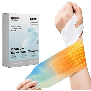 Hot Wrist Warmers for Carpal Tunnel Relief - Portable Heating Pad, Portable Wearable HeatWraps Up to 6 Hours of Relief - Fastest Activation for On-The-Go Warmth - 5-Count in Saudi Arabia