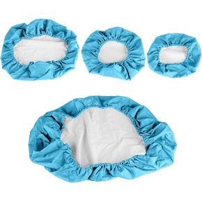 4Pcs/Set Dental Chair Covers, Dental PU Leather Chair Cover, Waterproof PU Leather Protective Dental Full Chair Covers Elastic Stylish Dental Chair Seat Cover, Headrest Backrest Protector (light blue) in Kuwait