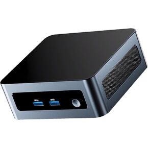 MN55 Mini PC AMD Ryzen 5 5500U(6C/12T, up to 4.0 GHz), Mini Desktop Computer 16GB DDR4-3200M RAM 512GB PCIe SSD, Small Micro Desktop PC Support Wifi6 / BT5.2 / Dual HD, Type-C, USB3.0 in Kuwait