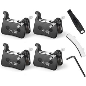 وسادات فرامل الدراجة، 4 أزواج من وسادات فرامل الأقراص عالية الأداء مع أدوات التثبيت، وسادات فرامل ممتازة شبه معدنية وعضوية من الراتنج للدراجات الجبلية لشيمانو ديور XT SLX Hone Alfine Saint in Kuwait