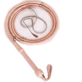 Bull Whip من 06 إلى 20 قدم 12 خيطًا من جلد الكنغر الطبيعي بلون أسمر طبيعي، جلد الفروسية، جلد مرن للبطن ومسند من الداخل، (8) in Kuwait