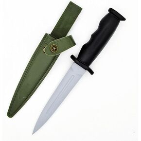 zonzxcv Rubber Dagger Prop Knife Harmless Safe Fake Knife with Army Green Scabbard Length 10.5 Inch in Kuwait