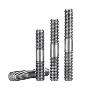Double End Threaded Stud Screw Bolt 2/5/10pcs TA2 Pure Ti Double Head Bolt with Two Screw and Headless Stud M4 M5 M6 M8 M10 M12 M14 M16(100mm,M12-2pcs) in Kuwait