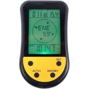 مقياس الارتفاع الرقمي الإلكتروني مع إضاءة خلفية LCD ومقياس الحرارة وساعة توقعات الطقس ووظائف التقويم للتنزه سيرًا على الأقدام والتسلق وصيد الأسماك والتخييم in Kuwait