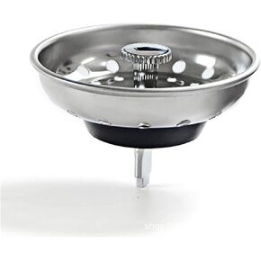 مجموعة مصفاة حوض من الفولاذ المقاوم للصدأ مكونة من 3 قطع مع غطاء سدادة تصريف وواقي من الرذاذ مقاس 4.4 بوصة و3.4 بوصة و3.1 بوصة فضي للتخلص من نفايات المطبخ in Kuwait