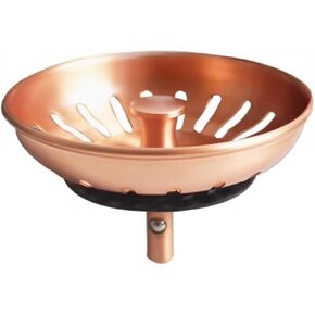 سدادة مصفاة حوض 83 مم من النحاس الأحمر SUS304 من الفولاذ المقاوم للصدأ مع عمود نحاسي 8 مم لمرشح حوض المطبخ in Kuwait