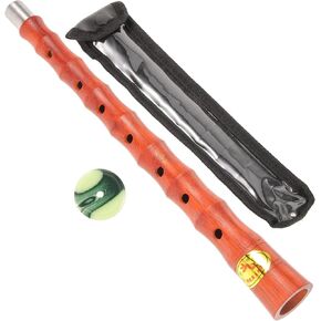 Suona Pole Replacement D Tone Redwood Suona Horn Accessory with Protective Case Chinese Instrument Part for Folk and World Music Performance in Kuwait