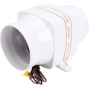 مروحة 12 فولت، منفاخ هواء بحري على الخط مع مخرج تدفق هواء 270 قدم مكعب في الدقيقة، منفاخ داخلي صامت 12 فولت لتهوية القوارب الشراعية واليخوت in Kuwait