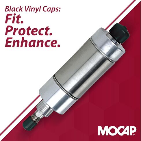 أغطية بلاستيكية مستديرة من الفينيل من MOCAP - مجموعة أغطية متوسطة (7/16 بوصة، 1/2 بوصة، 9/16 بوصة، 5/8 بوصة، 11/16 بوصة) | أغطية فينيل متينة ومرنة لحماية الخيوط، وأغطية النهاية، والتشطيب السطحي - 10 وحدات لكل حجم in Kuwait