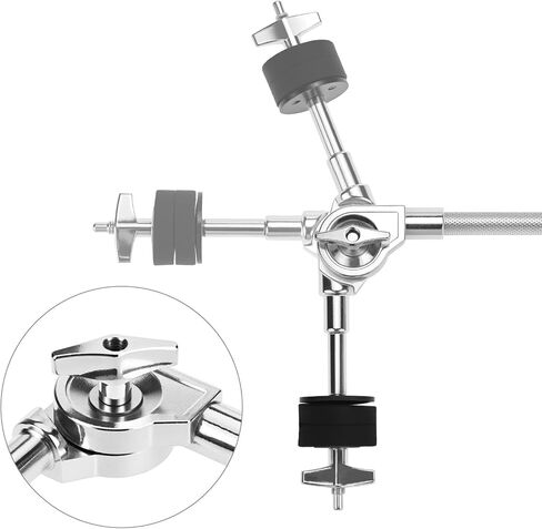 QWORK Drum Cymbal Extension Stand, 33cm Drum Cymbal Arm Attachment for All Skill Levels, Cymbal Boom Arm with Clamp Holder in Saudi Arabia
