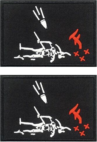 2 PCS AliPlus Blackbeard Pirate Patches Crusaders Slay Demon Patch Embroidered Tactical Morale Patch Applique Fastener Hook and Loop in Saudi Arabia