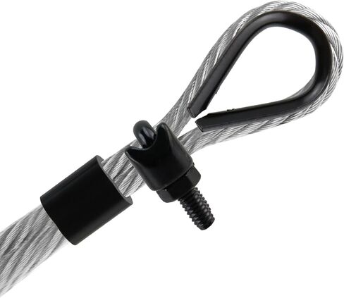 Antrader Wire Rope Accessory Set,Stainless Steel Wire Rope Cable Clip Clamp,Stainless Steel Thimble and Aluminum Crimping Loop Sleeve,M3-1/8",Black(10Pcs +10Pcs + 10Pcs) in Saudi Arabia