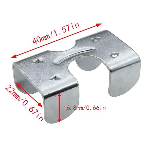 8PCS Heavy Duty Double Rope Clamp Heavy Duty Braided Rope End Clamp Metal Loop End Clamp for Twisted or Braided Rope from 1/4inch in Kuwait