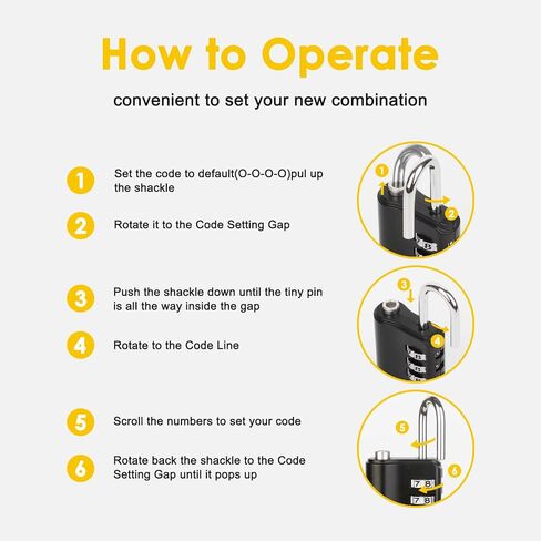 Combination Lock Outdoor with Key Outdoor Waterproof, 4 Digit Padlock for School Gym Sports Locker,2 Pack Padlock with Hasp Storage, Combination Padlock, Cabinet Doors, Fence, Garage in Saudi Arabia