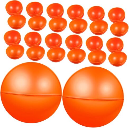 Ciieeo 20pcs Pingpong Balls Empty Spheres for Parties Carnival Game Props Plastic Raffle Drawing Balls Large in Saudi Arabia