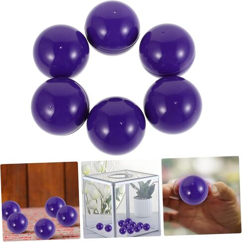 Toyvian 50 Pcs 4CM Plastic Raffle Balls Fillable Bingo Drawing Balls Openable Vending Machine Containers for Party Prizes and Games in Kuwait