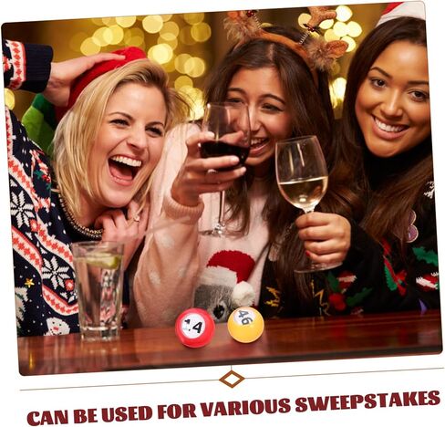 50 قطعة كرات أرقام النافذة كرات لعبة السحب البنغو مقاومة للكسر للحفلات والاحتفالات والترفيه in Kuwait