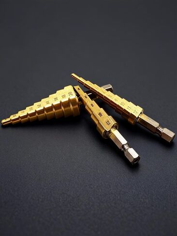 Step Drill Bit Set High Speed Steel Multi Size Durable Spiral Design for Wood Metal Plastic Hole Drilling in Saudi Arabia