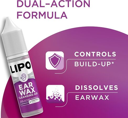 قطرات المساعدة على تنظيف شمع الأذن من ليبو - إزالة شمع الأذن سريعة المفعول - خالية من البيروكسيد - تركيبة آمنة ولطيفة - تذوب الشمع بسرعة - تمنع تراكمه - تقلل من التهيج والأذنين المكتومة in Kuwait