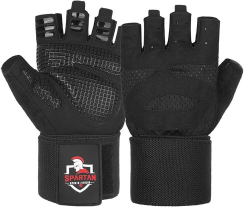 Spartan Gym Gloves for Men & Women – Weight Lifting Gloves with Wrist Support, Full Palm Protection, Breathable Non-Slip Grip for Weightlifting, Workout, Training, Fitness, Crossfit, Exercise in Saudi Arabia