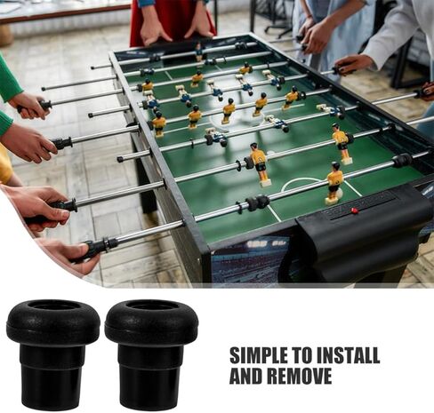 Toyvian 20Pcs Foosball Table Rod End Caps Safety Covers Replacement Parts Compatible with Various Foosball Tables Durable Plastic Soccer Game Accessories in Saudi Arabia