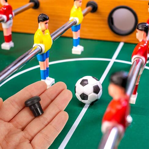 Toyvian 20Pcs Foosball Table Rod End Caps Safety Covers Replacement Parts Compatible with Various Foosball Tables Durable Plastic Soccer Game Accessories in Saudi Arabia