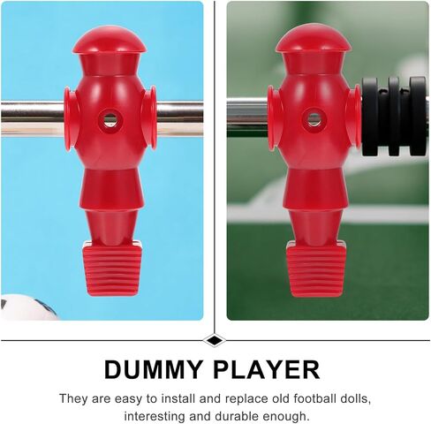 HANABASS 4pcs Red Foosball Player Dolls Resin Soccer Game Replacement Table Football Supplies for in Saudi Arabia