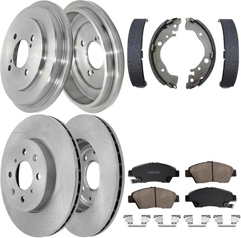 Detroit Axle - 8pc Brake Kit for 2011-2017 BMW X3 2015-2018 X4, 12.91" inch Front and 12.99" inch Rear Disc Brake Rotors Ceramic Brakes Pads with Hardware Replacement in Saudi Arabia
