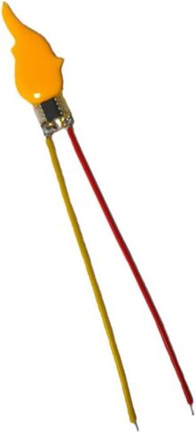LED Flame Flickering Bulbs Diode Components for 3V-5V Battery Flashing Candle Light for Birthday Party Decorations and Electronic DIY Projects(1) in Saudi Arabia