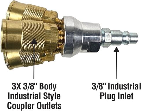 Primefit 3/8" 3-Way Round Manifold/Splitter Assembly in Saudi Arabia