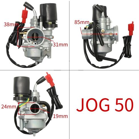 دراجة نارية 19 مللي متر مع خنق كهربائي لياماها لـ JOG50 JOG90 BWS100 YW100 2 السكتة الدماغية 50cc 90cc سكوتر الدراجة تكون قابلة للتطبيق in Kuwait
