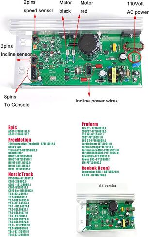 MC2100LTS-30 جهاز تحكم بمحرك جهاز المشي، 263165,232196,259522,266333,326869، متوافق مع Epic، FreeMotion، Gold's Gym، Health Rider، ProForm Sears 266118 264597، موديلات ريبوك in Kuwait