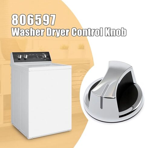 3 Pack 806597 Dryer Knob Replacement for Speed Queen Washer & Dryer – Replacement for AP6339803 PS16995756 4961989 352806597 – Chrome Control Knobs for Models AWN43RSN115CW01 AFN50RSP115TW01 in Kuwait