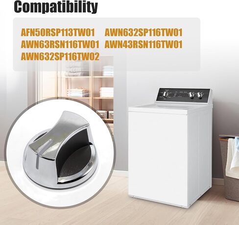 3 Pack 806597 Dryer Knob Replacement for Speed Queen Washer & Dryer – Replacement for AP6339803 PS16995756 4961989 352806597 – Chrome Control Knobs for Models AWN43RSN115CW01 AFN50RSP115TW01 in Kuwait