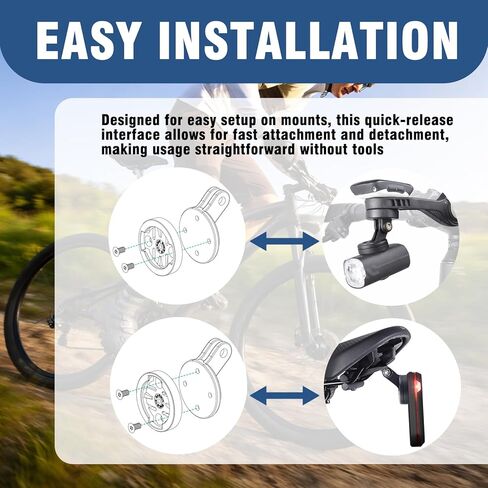 Bike Headlight Mount with Quick Release Interface Adapter in Kuwait