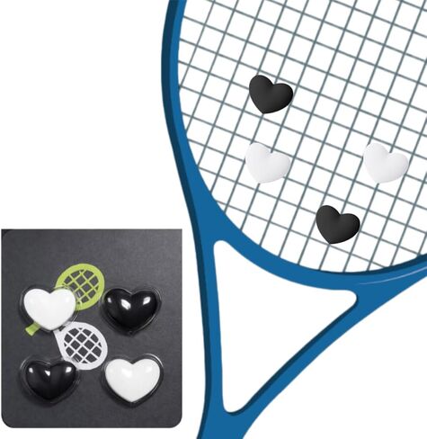 مرطب مضرب التنس، تصميم على شكل قلب، ممتص صدمات التنس، مرطب تنس من السيليكون للمضرب in Kuwait