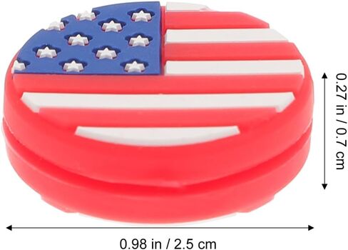 Partykindom 6Pcs American Flag Tennis Racket Dampeners Shock Absorbers Vibration Dampeners for Tennis Racquet Accessories in Saudi Arabia