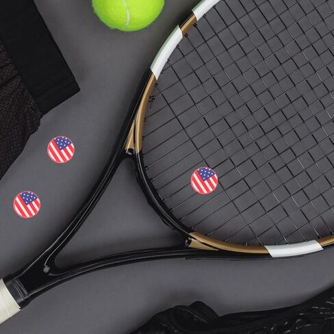 Partykindom 6Pcs American Flag Tennis Racket Dampeners Shock Absorbers Vibration Dampeners for Tennis Racquet Accessories in Saudi Arabia