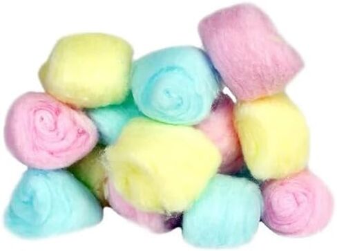 كرات قطنية، متعددة الألوان، ناعمة ولطيفة، 50 قطعة in Kuwait