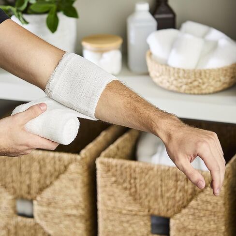 CareStock Gauze Rolls Bandage [Pack of 100] 4.5 in x 4.1 yds, Non-Sterile, Rolled Cotton Dressing, First Aid Wrap, Medical Grade Supplies in Kuwait